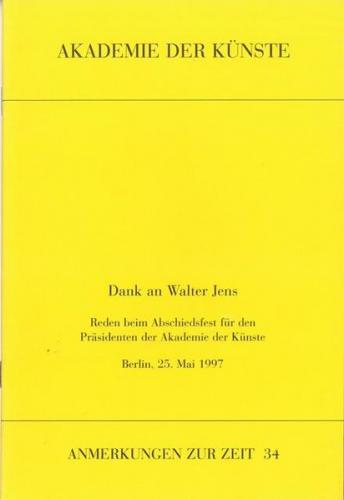 Dank an Walter Jens 