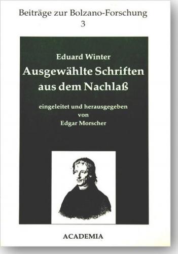 Winter, Eduard: Ausgewählte Schriften aus dem Nachlaß 