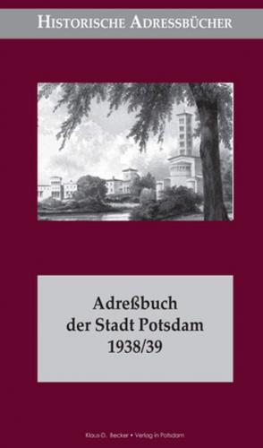 Adreßbuch der Stadt Potsdam 1938/39 