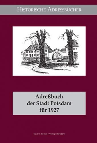 Adreßbuch Potsdam 1927. CD-ROM (PDF) 