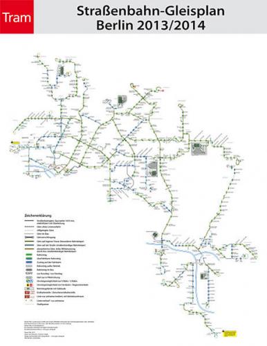 Tram Gleisplan Berlin 2018 