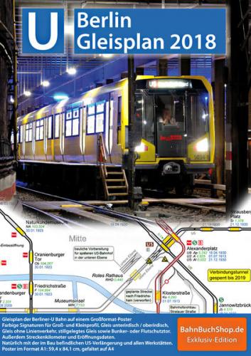 Gleisplan U-Bahn Berlin 2018 