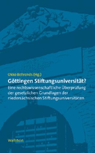 Göttingen Stiftungsuniversität? 