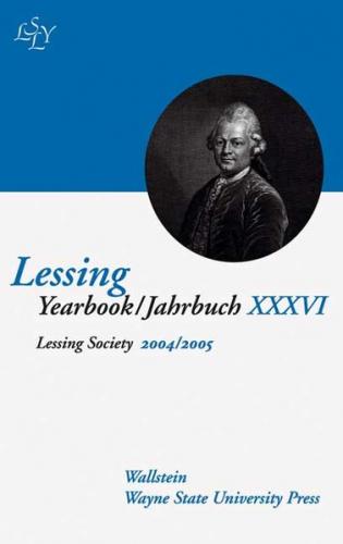 Lessing Yearbook / Jahrbuch XXXVI, 2004/2005 