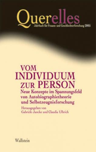 Vom Individuum zur Person 