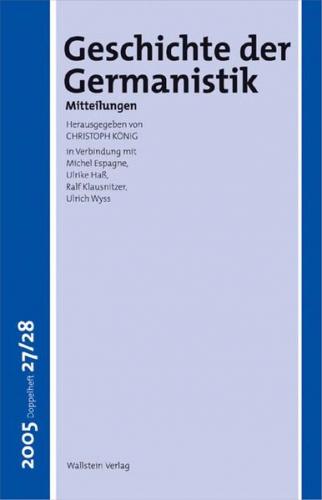 Geschichte der Germanistik 