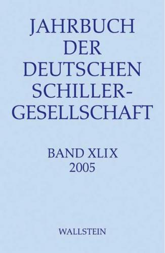 Jahrbuch der Deutschen Schillergesellschaft 