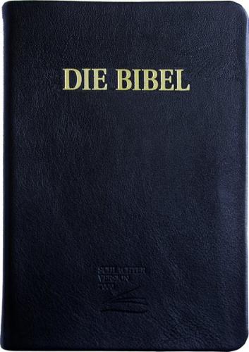 Schlachter 2000 Bibel - Großdruckausgabe (Softcover, schwarz, Goldschnitt) 