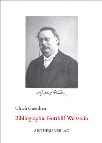 Bibliographie Gotthilf Weisstein 