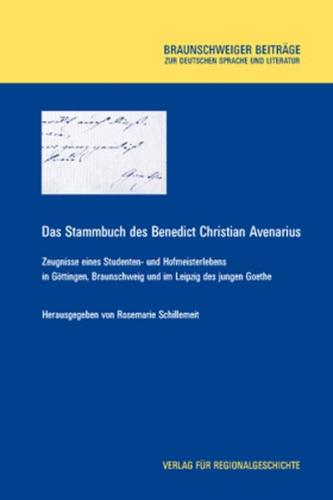 Das Stammbuch des Benedict Christian Avenarius 