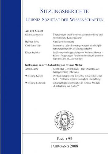 Kolloquium zum 75. Geburtstag von Reimar Müller 