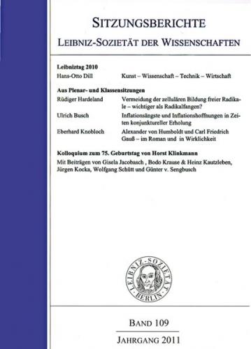 Leibniztag 2010 der Leibniz-Sozietät der Wissenschaften zu Berlin 