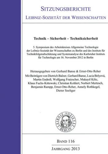 Technik – Sicherheit – Techniksicherheit 
