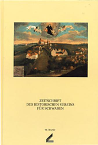 Zeitschrift des Historischen Vereins für Schwaben / Zeitschrift des Historischen Vereins für Schwaben 