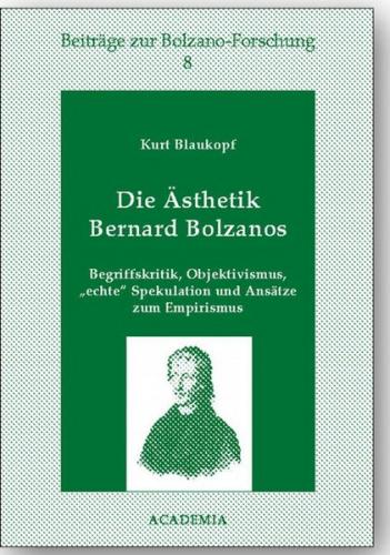 Die Ästhetik Bernard Bolzanos 