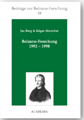 Bolzano-Forschung 1992-1996 