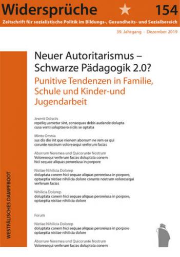 Neuer Autoritarismus - Schwarze Pädagigik 2.0? 