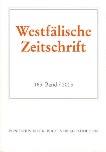 Westfälische Zeitschrift 163, Band 2013 