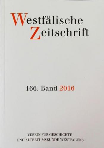 Westfälische Zeitschrift 166, Band 2016 