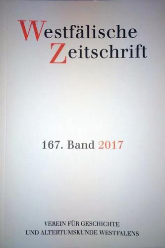 Westfälische Zeitschrift 167, Band 2017 