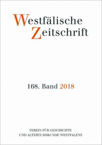Westfälische Zeitschrift 168, Band 2018 