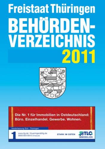 Behördenverzeichnis Freistaat Thüringen 2011 