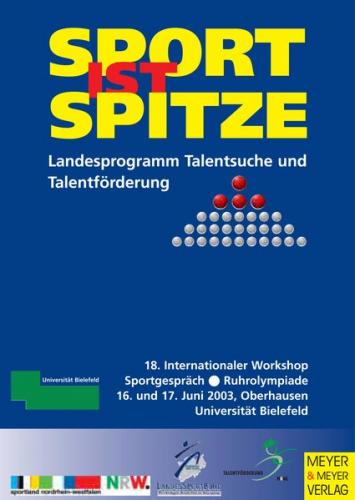 Sport ist Spitze - Landesprogramm Talentsuche und Talentförderung - Kongressband 2003 