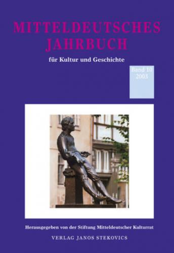 Mitteldeutsches Jahrbuch für Kultur und Geschichte 