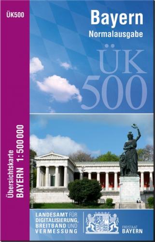 ÜK500 Amtliche Übersichtskarte von Bayern 1:500000 / ÜK500 Übersichtskarte von Bayern 1:500000 