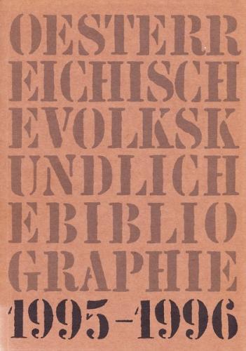 Österreichische Volkskundliche Bibliographie 