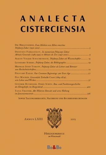 Analecta Cisterciensia 63 (2013) 