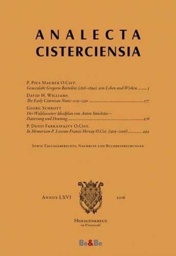 Analecta Cisterciensia 66 (2016) 