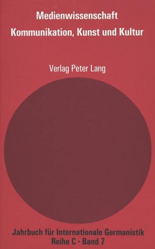 Medienwissenschaft 