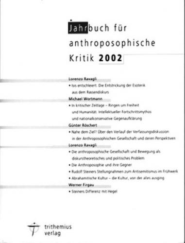 Jahrbuch für Anthroposophische Kritik 2002 