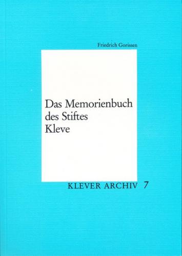 Das Memorienbuch des Stiftes Kleve 