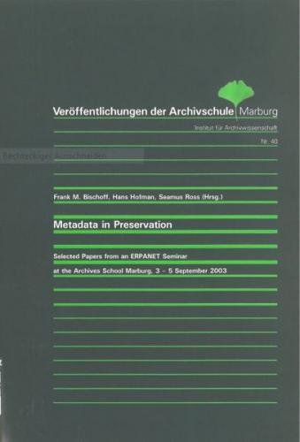 Metadata in Preservation 