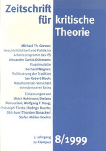 Zeitschrift für kritische Theorie / Zeitschrift für kritische Theorie, Heft 8 