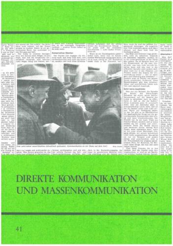 Direkte Kommunikation und Massenkommunikation 
