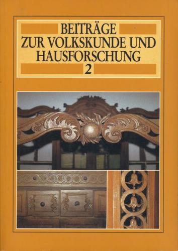 Beiträge zur Volkskunde und Hausforschung 