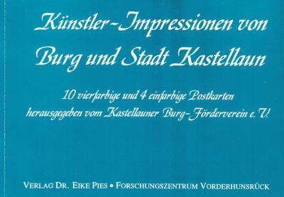 Künstler-Impressionen von Burg und Stadt Kastellaun 