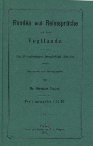 Rundas und Reimsprüche aus dem Vogtlande 