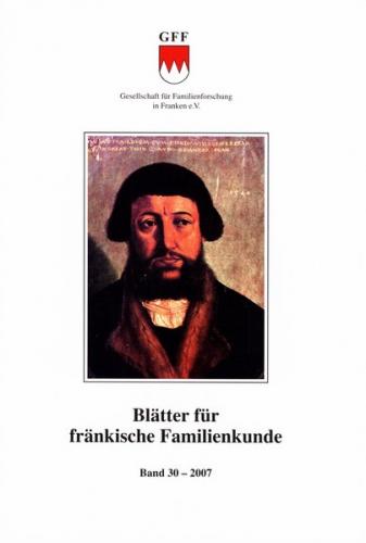 Blätter für fränkische Familienkunde / Blätter für fränkische Familienkunde 