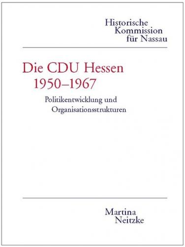 Die CDU Hessen 1950-1967 