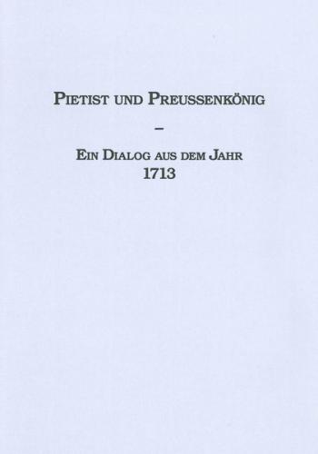 Pietist und Preussenkönig 