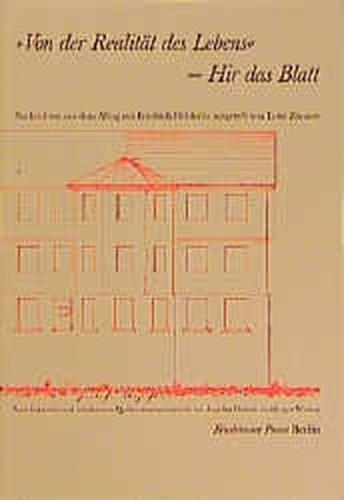 Von der Realität des Lebens - Hier das Blatt 