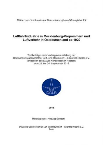 Luftfahrtindustrie in Mecklenburg-Vorpommern und Luftverkehr in Ostdeutschland ab 1920 