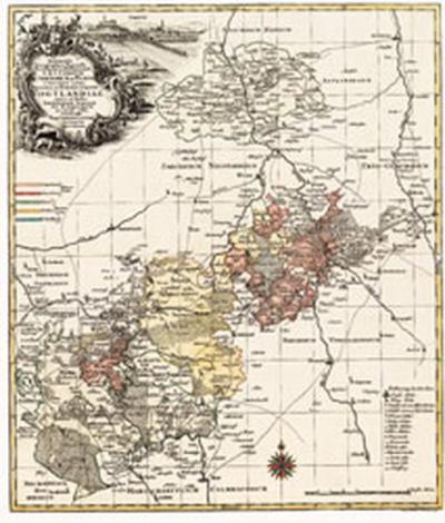 Historische Karte: VOGTLAND. Fürstentum Reuss. Reuss-Plauischen-Herrschaften 1757 (Plano) 