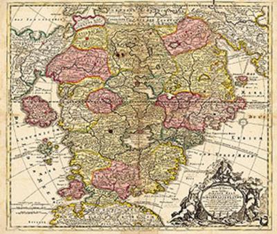 Karte des Schlaraffenlandes (Schlarraffenland) 1694 
