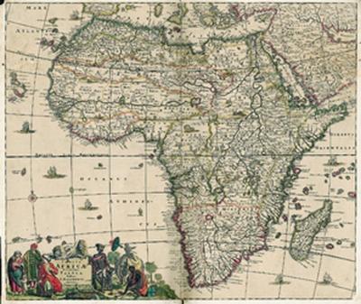Historische Landkarte: Afrika 1698 (Plano) 