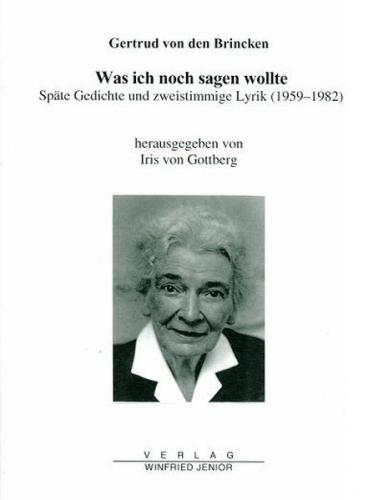 Was ich noch sagen wollte. 